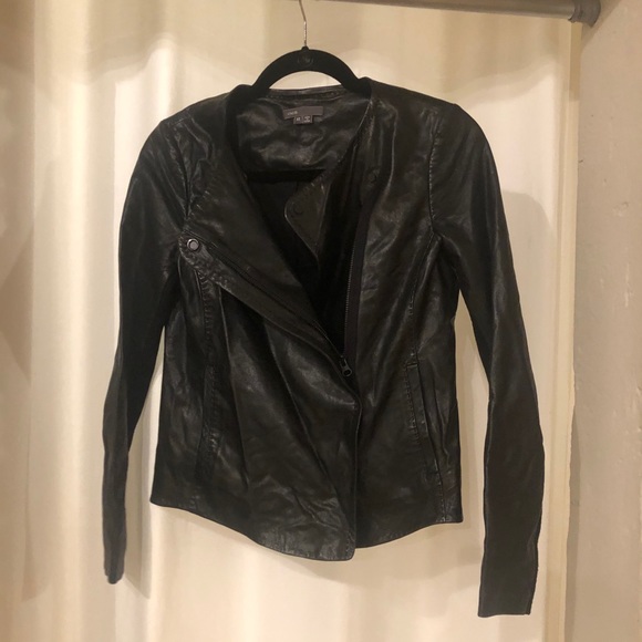 Vince Leather Jacket - Picture 2 of 8